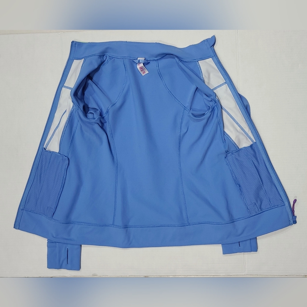IVIVVA by Lululemon Jacket Perfect Your Practice Blue Cloud Sz 12 - Picture 12 of 14